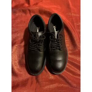 Bates Shoes Mens Black Leather Oxford Lace Up Work Uniform Tactical Comfort